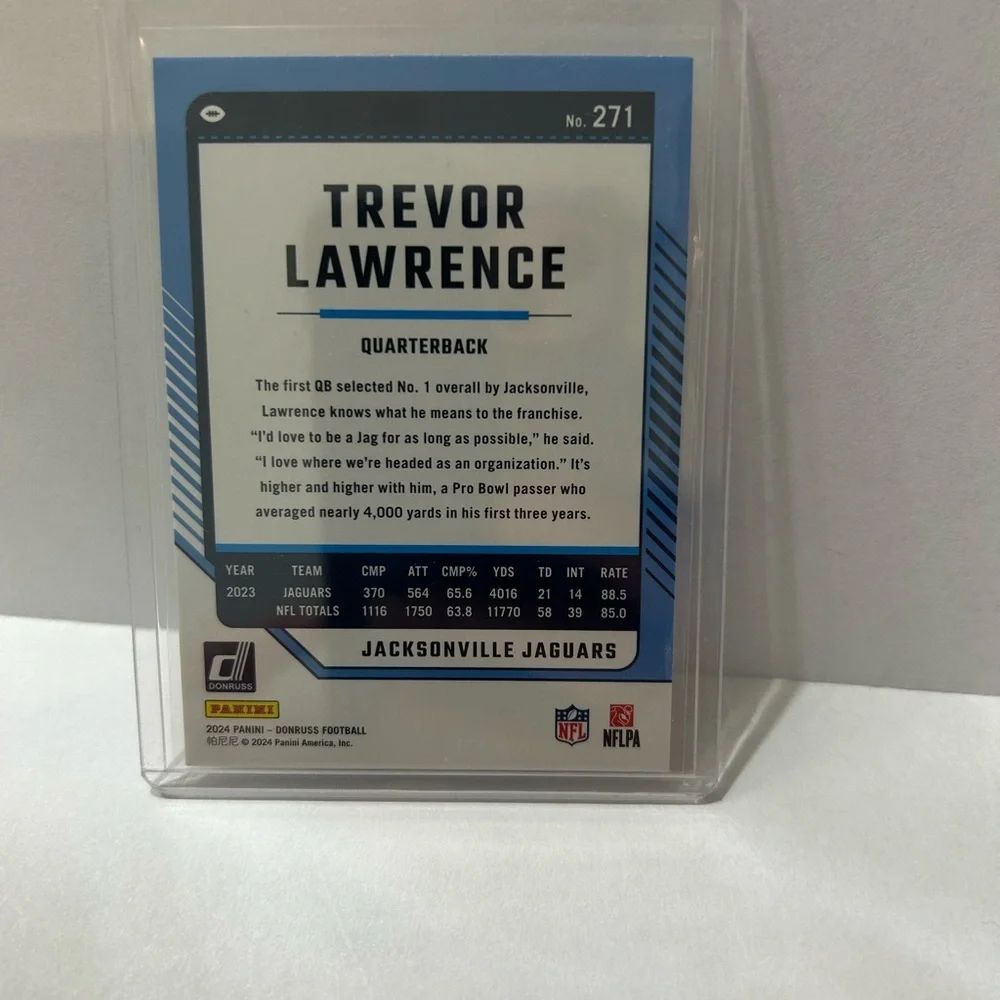Donruss Trevor Lawrence Jaguars Football Card 2024 #271